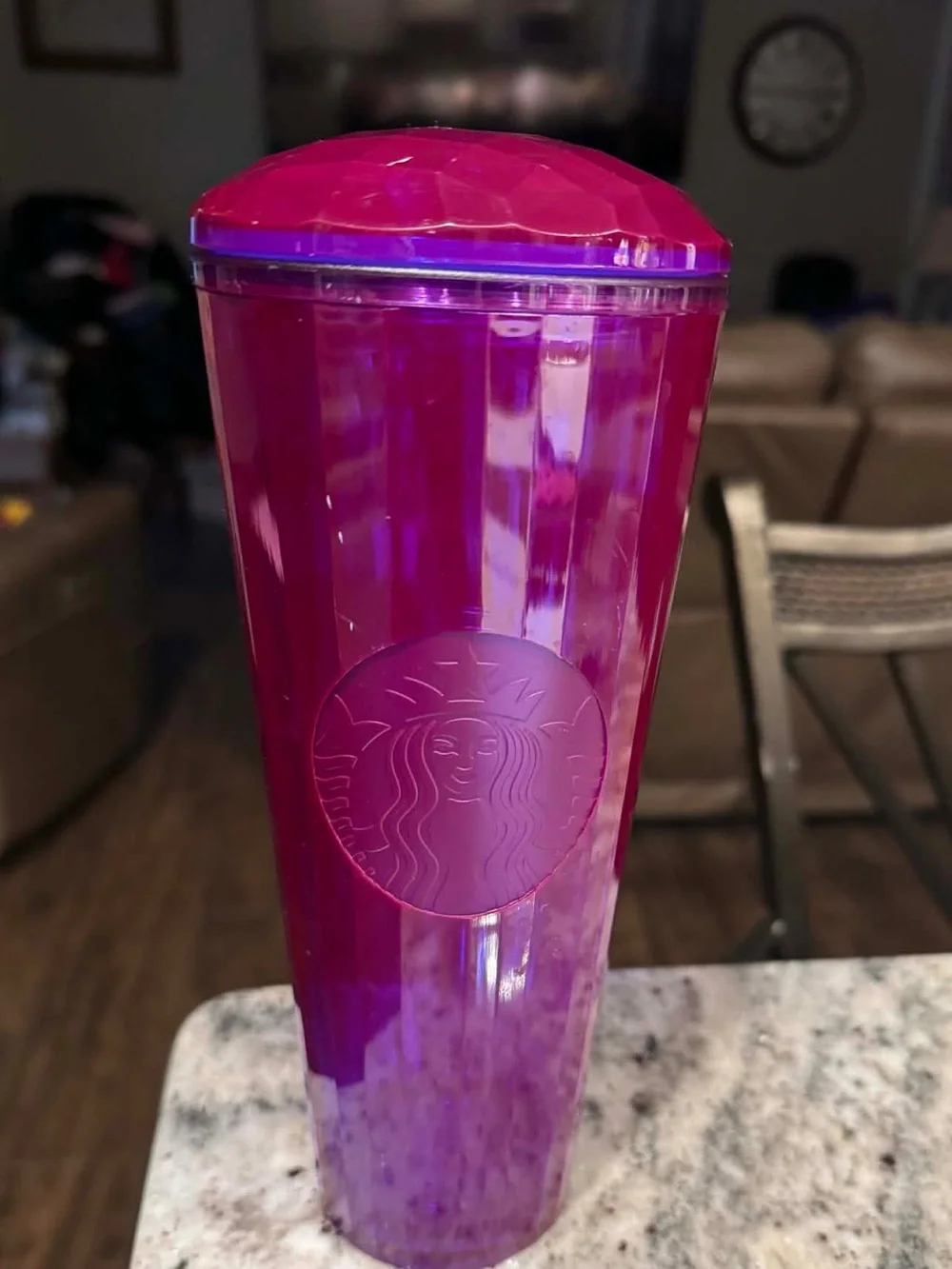 Starbucks Fuchsia Iridescent Tall Tumbler no straw